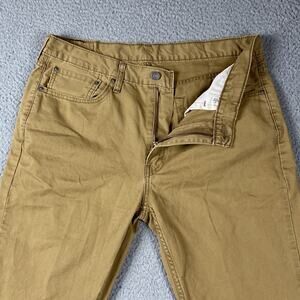 Levi's 514 Slim Straight Jeans Men's 36x32 Fit (36x30) Tan Causal Streetwear
